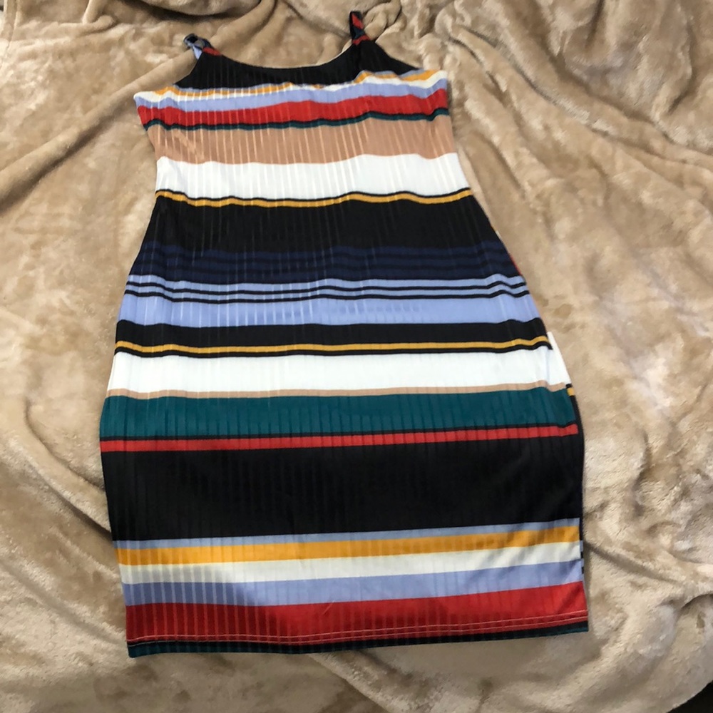 Colorful midi dress size L